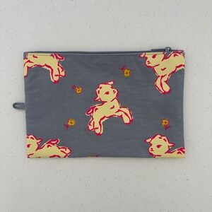 Baggu LARGE Flat Pouch - Spring Animals
